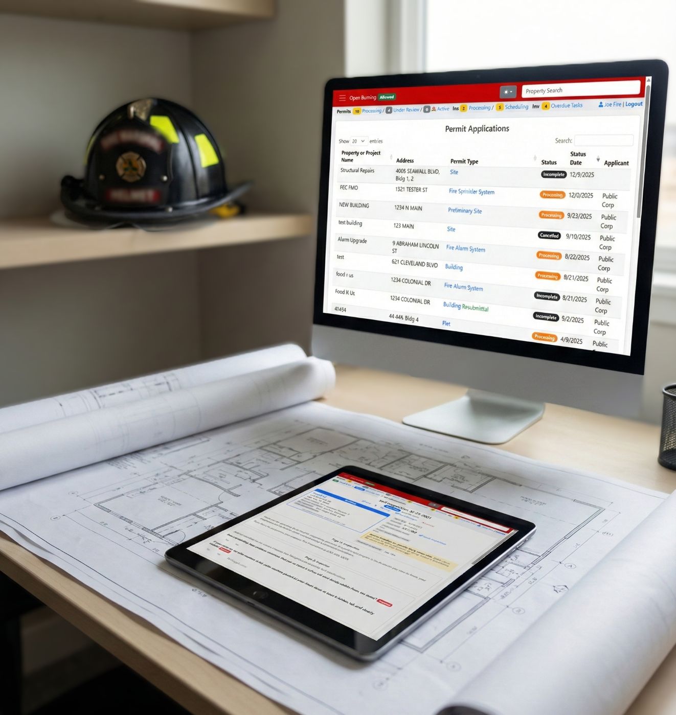 Fire prevention software built for the fire marshal's office